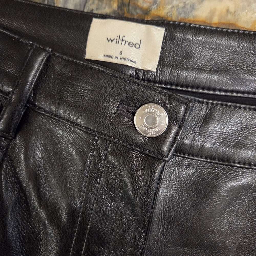 Wilfred Vegan Leather Pants LONG